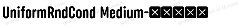 UniformRndCond Medium字体转换
